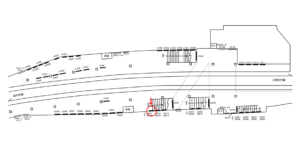 京急／横須賀中央駅／／№22018駅看板・駅広告、位置図