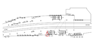 京急/横須賀中央駅//№22017駅看板・駅広告、位置図