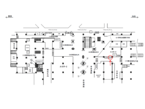 JR／大宮駅／幹北改札付近／№3駅看板・駅広告、位置図