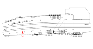 京急/横須賀中央駅//№22027駅看板・駅広告、位置図