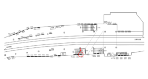 京急/横須賀中央駅//№22013駅看板・駅広告、位置図