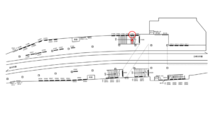 京急／横須賀中央駅／／№21001駅看板・駅広告、位置図