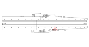 京急／馬堀海岸駅／／№32001駅看板・駅広告、位置図