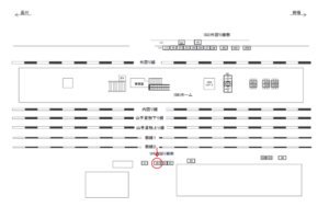 JR／巣鴨駅／内回り線側／№30駅看板・駅広告、位置図