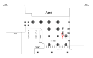 JR／秋葉原駅／本屋口／№84駅看板・駅広告、位置図