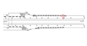 京急／汐入駅／／№21001駅看板・駅広告、位置図
