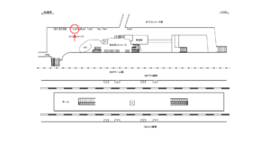 つくばエクスプレス/浅草駅/コンコース/№1駅看板・駅広告、位置図