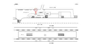 つくばエクスプレス／浅草駅／コンコース／№6駅看板・駅広告、位置図