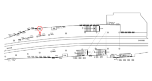 京急／横須賀中央駅／／№21021駅看板・駅広告、位置図