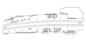 京急/横須賀中央駅//№21026駅看板・駅広告、位置図