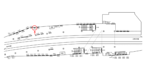 京急／横須賀中央駅／／№21022駅看板・駅広告、位置図
