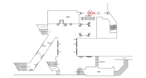京急／横須賀中央駅／／№43002駅看板・駅広告、位置図