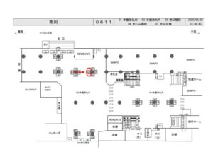 JR／市川駅／本屋改札外／№102駅看板・駅広告、位置図