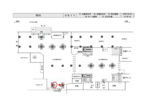 JR／市川駅／本屋改札外／№106駅看板・駅広告、位置図