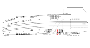 京急／横須賀中央駅／／№22011駅看板・駅広告、位置図