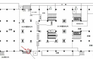 JR／海浜幕張駅／本屋改札外／№71駅看板・駅広告、位置図