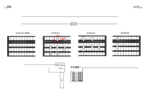 JR／東京駅／3号エスカ／№8駅看板・駅広告、位置図