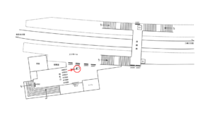 京急／北久里浜駅／／№23005駅看板・駅広告、位置図