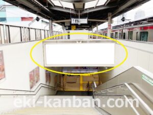 JR／海浜幕張駅／ホーム階段／№1駅看板・駅広告、写真2