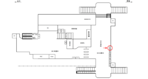 JR／昭島駅／本屋口／№34駅看板・駅広告、位置図