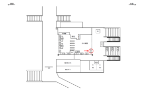 JR/戸塚駅/本屋/№9駅看板・駅広告、位置図