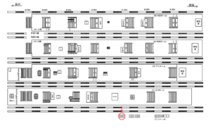 JR／池袋駅／上りホーム前／№302駅看板・駅広告、位置図