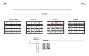 JR／東京駅／2号エスカ／№7駅看板・駅広告、位置図
