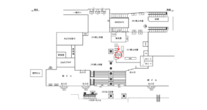 JR／平塚駅／橋上本屋口／№116駅看板・駅広告、位置図