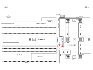 JR／拝島駅／橋上本屋口／№1駅看板・駅広告、位置図