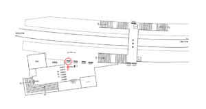 京急／北久里浜駅／／№23004駅看板・駅広告、位置図