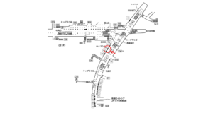 東京メトロ／銀座駅／丸ノ内線／№42駅看板・駅広告、位置図