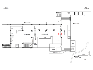 JR／大森駅／橋上本屋口／№20駅看板・駅広告、位置図