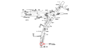 東京メトロ／銀座駅／丸ノ内線／№53駅看板・駅広告、位置図