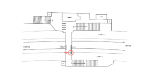 京急／安針塚駅／／№42001駅看板・駅広告、位置図