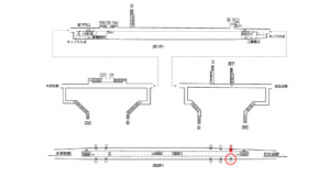東京メトロ／二重橋前〈丸の内〉駅／千代田線／№1駅看板・駅広告、位置図