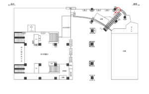 JR／恵比寿駅／本屋口／№97駅看板・駅広告、位置図