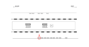 JR／東川口駅／ホーム／№111駅看板・駅広告、位置図