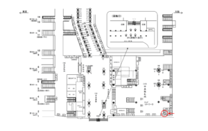 JR／品川駅／中央改札内／№24駅看板・駅広告、位置図