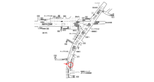 東京メトロ／銀座駅／丸ノ内線／№49駅看板・駅広告、位置図