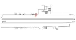 京急／京急田浦駅／／№41101駅看板・駅広告、位置図