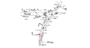 東京メトロ／銀座駅／丸ノ内線／№46駅看板・駅広告、位置図