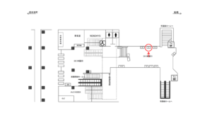 JR／新松戸駅／本屋口／№3駅看板・駅広告、位置図
