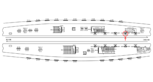 京急／上大岡駅／／№51005駅看板・駅広告、位置図