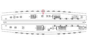 京急／上大岡駅／／№21106駅看板・駅広告、位置図