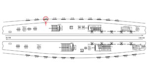 京急／上大岡駅／／№21109駅看板・駅広告、位置図