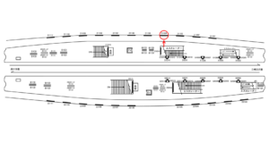 京急／上大岡駅／／№21104駅看板・駅広告、位置図