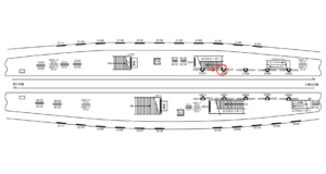 京急／上大岡駅／／№51012駅看板・駅広告、位置図