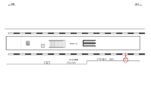 JR／武蔵新城駅／上り線前／№5駅看板・駅広告、位置図
