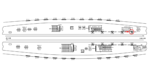 京急／上大岡駅／／№51003駅看板・駅広告、位置図