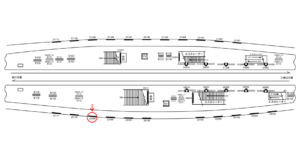 京急／上大岡駅／／№22109駅看板・駅広告、位置図